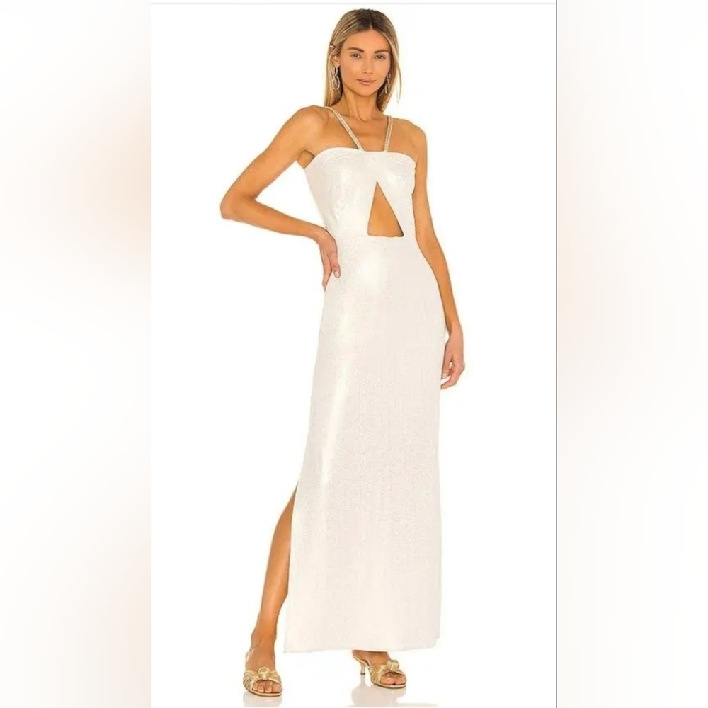 BAOBAB NAVIO DE VELA Ivory Metallic Dress